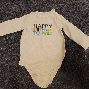 Carters long sleeve onesie happy birthday to me